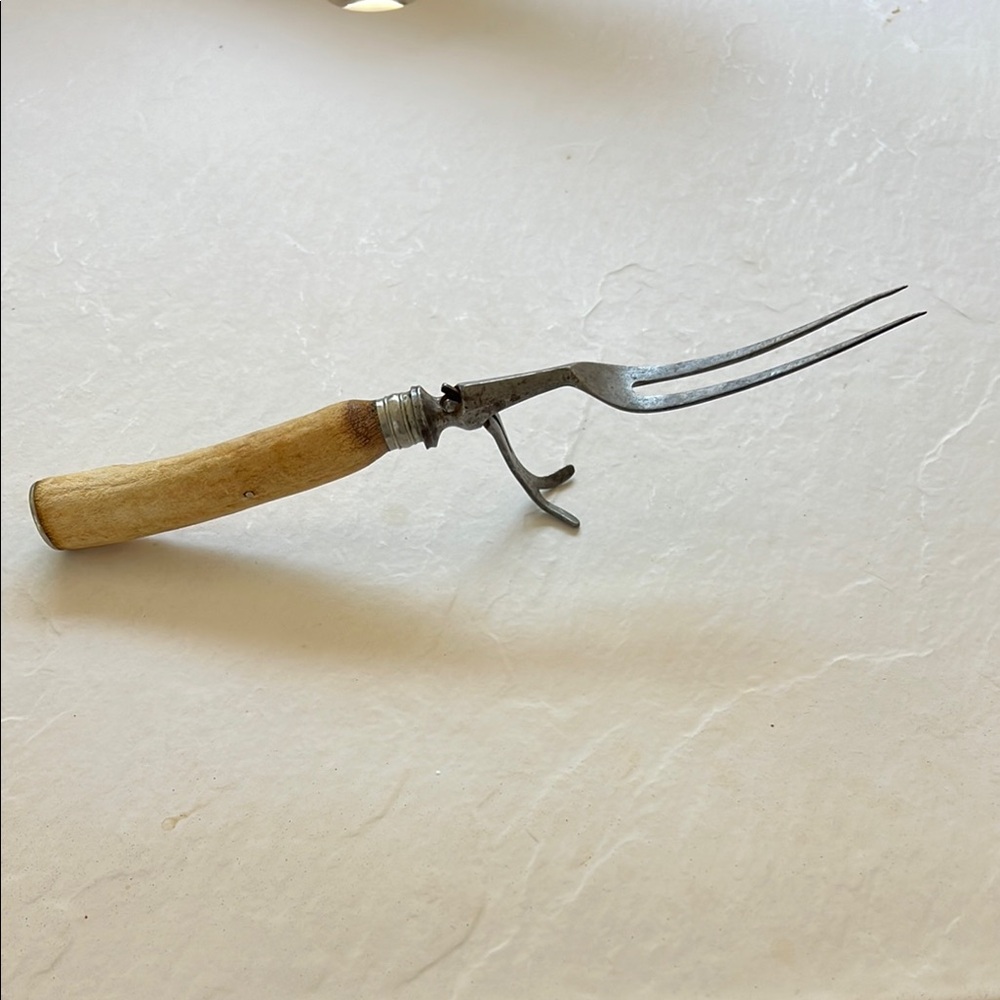 Vintage Fork with Antler Handle